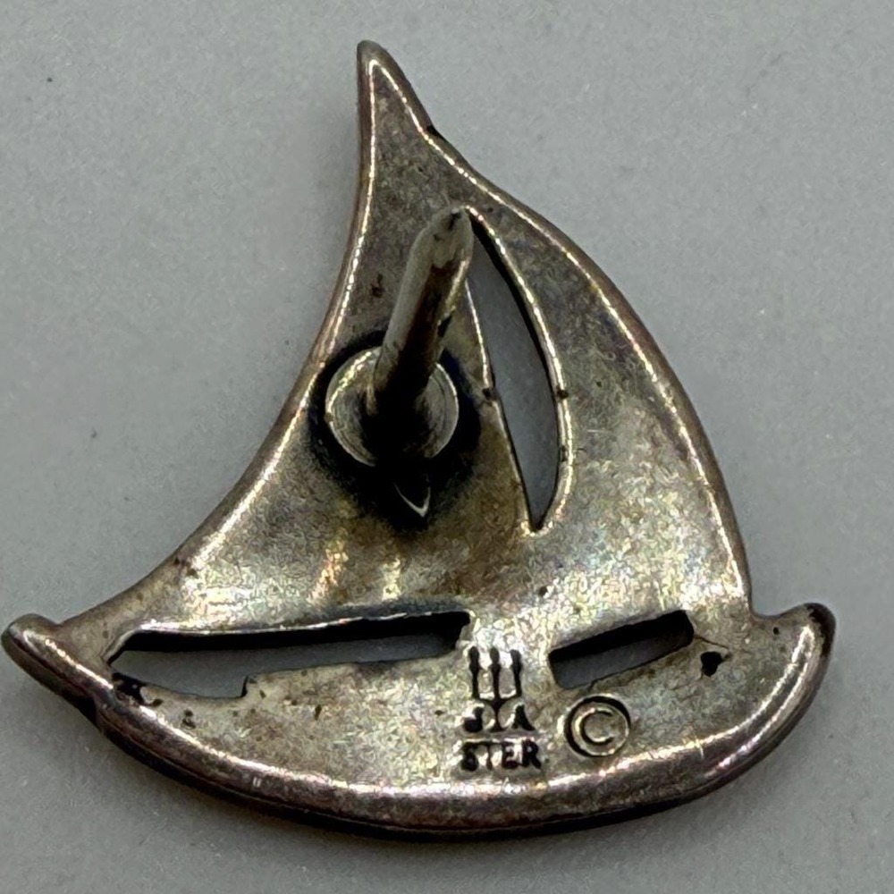 James Avery Sterling Silver Sailboat Tie Tack Pin Retired - Picture 5 of 9